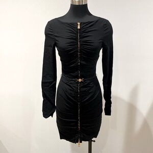 VERSACE BLACK MINI DRESS SIZE 38
